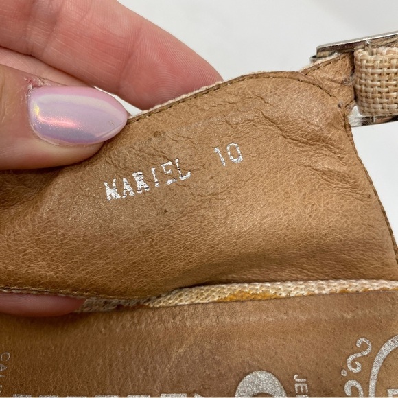 Jeffrey Campbell 10 Mariel Wedge Platform Heels Beige Neutral Open Toe - Picture 9 of 10